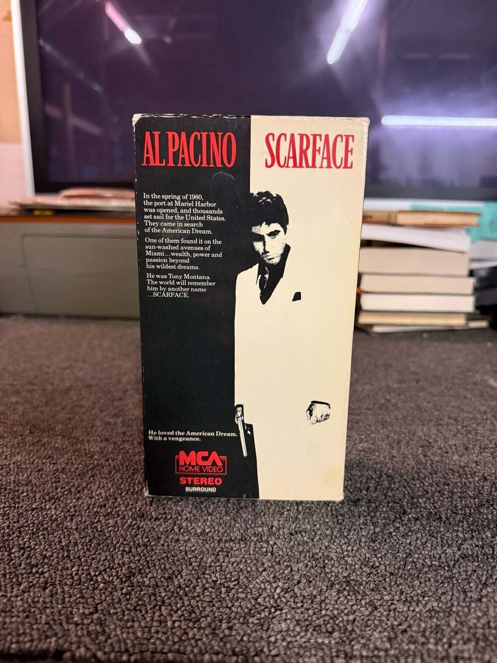 Scarface VHS 2-Tape Set MCA Home Video Al Pacino 1983